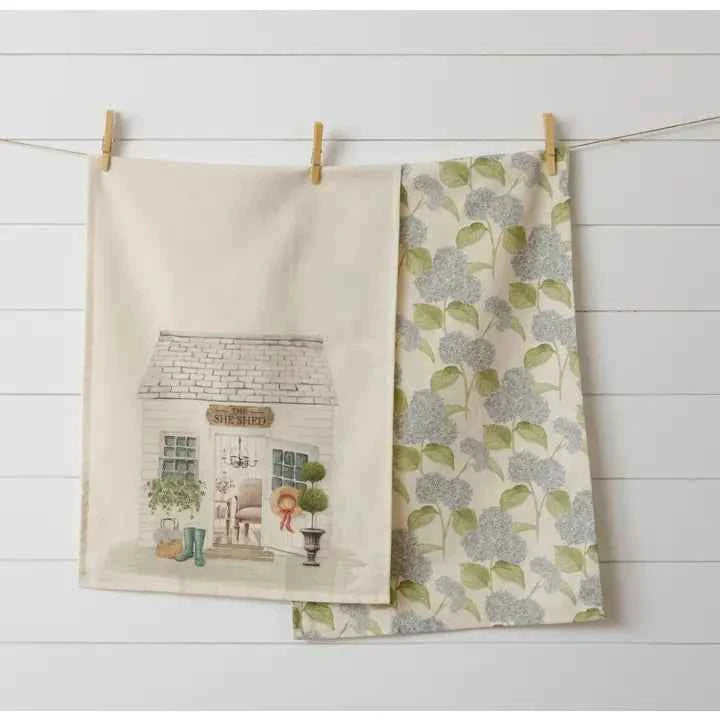Tea Towels - She Shed (Pk/02 Ast)